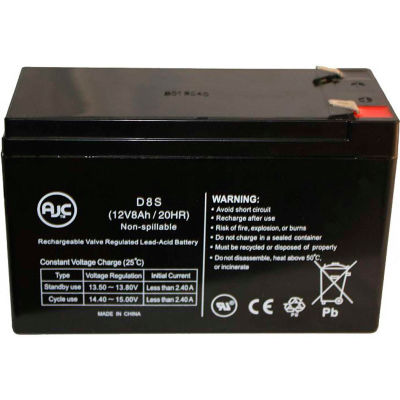 AJC® Napco Alarmes RBAT6 12V 8Ah Batterie d’alarme