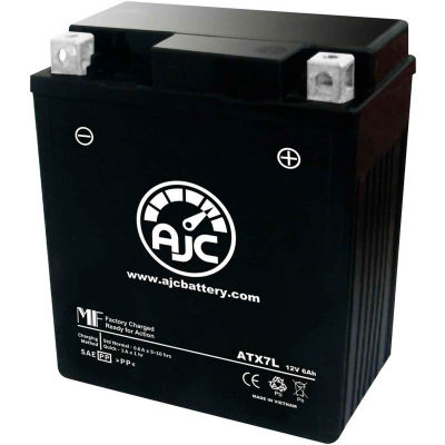 AJC Battery Aprilia Mojito 150CC Scooter Battery (2009-2010), 6 Amps, 12V, B Terminals