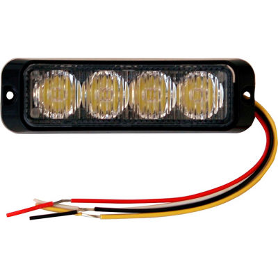 Acheteurs LED rectangulaire ambre Strobe Light 12-24V - LEDs 4 - 8891130