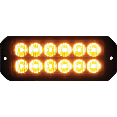 Acheteurs LED rectangulaire ambre Strobe Light 12-24VDC - LEDs 12 - 8891700