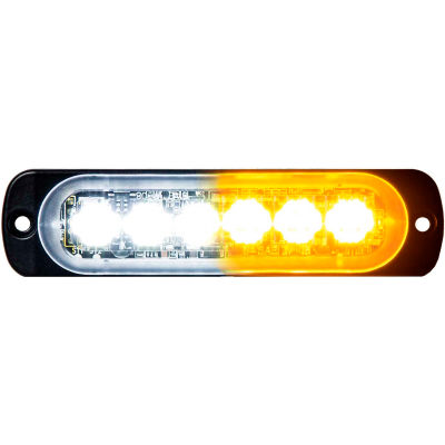 Les acheteurs LED rectangulaire ambre/Clear Low Profile stroboscope 12V - LEDs 6 - 8891902