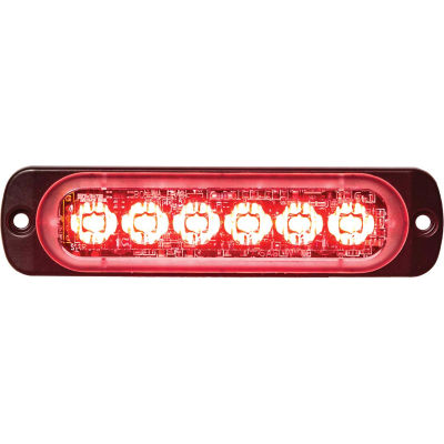 Les acheteurs LED rectangulaire rouge Low Profile stroboscope 12V - LEDs 6 - 8891903