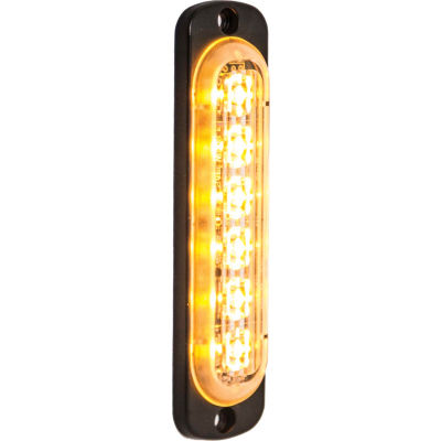 Les acheteurs LED rectangulaire Amber Low profil stroboscope 12V - LEDs 6 - 8891910