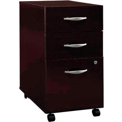 Bush Furniture Three Drawer File Cabinet - Mocha Cherry - Series C