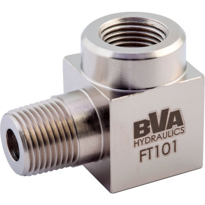 BVA Raccord hydraulique Street Elbow, connecteur 90°, femelle 3/8 »-18 NPTF à mâle 3/8 »-18 NPTF