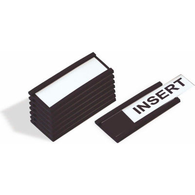 MasterVision Magnetic Data Cards, Black, Accessoires, 1" X 2", 25 pack