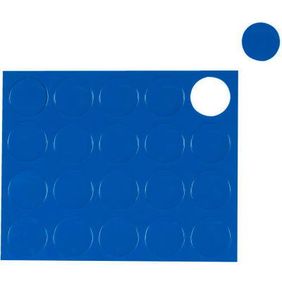 Magnétaux MasterVision Blue Circle, Pack de 20