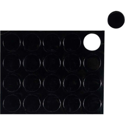 Magnétaux MasterVision Black Circle, Pack de 20