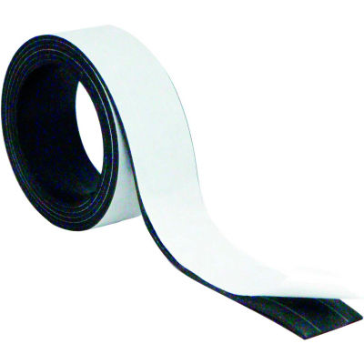 MasterVision Magnetic Adhesive Tape Roll 1"x 4 pieds noir