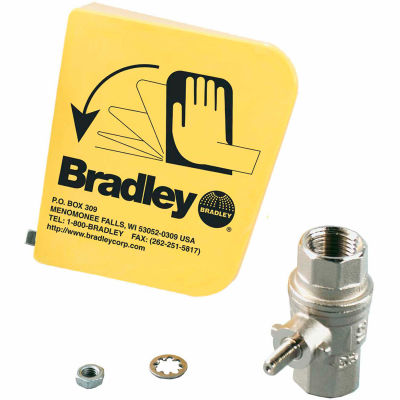 Bradley® 45/122 de S1-2" robinet à tournant sphérique/plastique poignée de préemballage