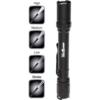 Lampe de poche Nightstick Metal Mini-TAC Pro - 2 AA - Noir - Qté par paquet : 4