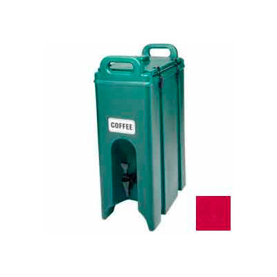 Cambro 500LCD158 - Transporteur de boisson, plastique isotherme, Gallon de 4-3/4, 16-1/2 x 9 x 24-1/4, à chaud rouge