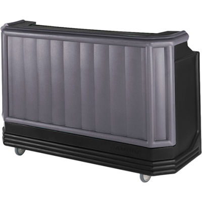 Cambro BAR730PM420 - Grande taille w/Post-mix système Bag-in-box sirop, granit gris/noir Base
