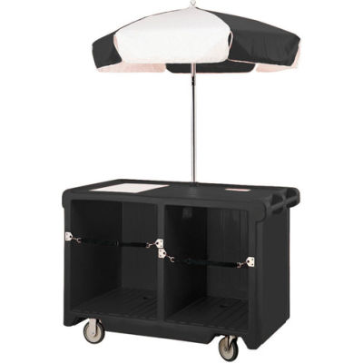 Cambro CVC55110 - Camcruiser Vending Cart, 55-3/16"L x 31-1/4"W x 93-1/2"H, Black