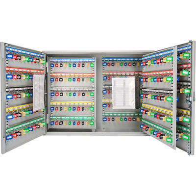 Coffre-fort à clé Barska avec verrou à clé CB12490 - Capacité de 400 clés, 28-1/4 po x 5-3/4 po x 21-3/4 po, gris