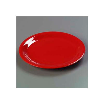 Carlisle 3300405 - Sierrus™ Dinner Plate, Narrow Rim 9", Red - Pkg Qty 24