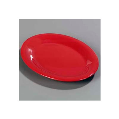Carlisle 3308205 - Sierrus™ Oval Platter 12" x 9-1/4", Red - Pkg Qty 12