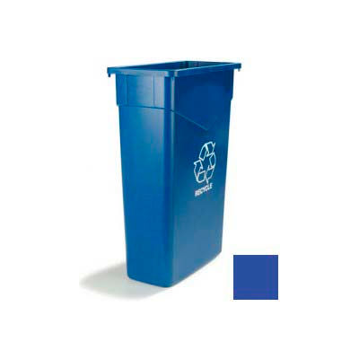 Carlisle TrimLine Recycling Can, 23 Gallon, Bleu