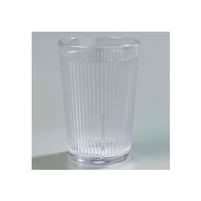 Carlisle 400807 - Crystalon® Stack-All® SAN Tumbler 8.3 Oz., Clear, Ribbed Texture - Pkg Qty 48