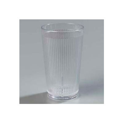 Carlisle 401207 - Crystalon® Stack-All® SAN Tumbler 12 Oz., Clear, Ribbed Texture - Pkg Qty 48