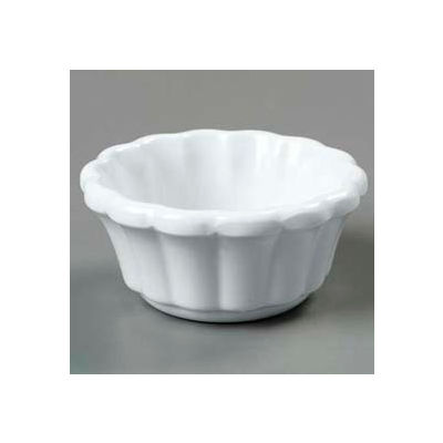 Carlisle 4394202 - Scalloped Ramekin 2 Oz., White - Pkg Qty 48
