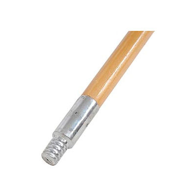 Carlisle Metal Tip Threaded Wood Handle , 60"L x 15/16"Dia. - 4526700 - Pkg Qty 12