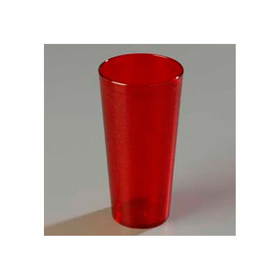 Carlisle 522410 - Stackable™ Tumbler, Clear 24 Oz., Ruby - Pkg Qty 72