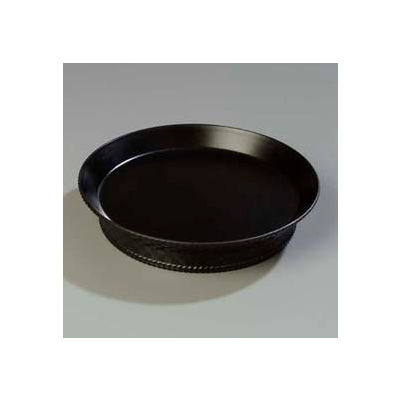 Carlisle 652703 - Weavewear™ Round Platter 8-17/32", 8-17/32", 2", Black - Pkg Qty 12