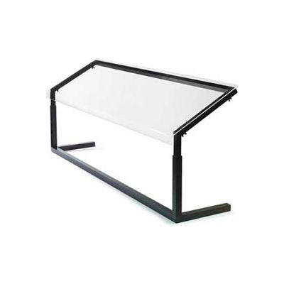Carlisle 924803 - Sneeze Guard, 48" Adjustable, Single-Sided, Black