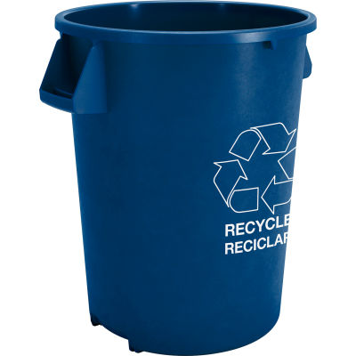 Bronco Carlisle recyclage poubelle 32 Gallon, bleu - 841032REC14 - Qté par paquet : 4