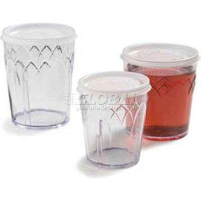 Dinex DX5600ST8714 - Translucent Lid W/Straw Slot Fits DXFT1607, 1000/Cs, Clear