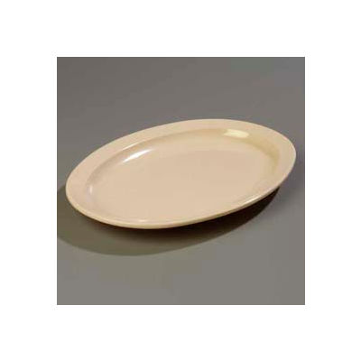Carlisle KL12625 - Kingline™ Oval Platter 13-1/2", 9-3/4", 1-3/16", Tan - Pkg Qty 12