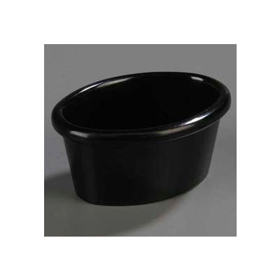 Carlisle S31003 - Oval Melamine Ramekin 2 Oz., 2-3/4" x 2", Black - Pkg Qty 48