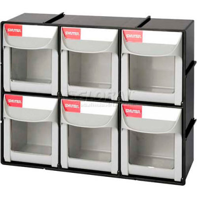 Shuter Flip sur des roues, compartiments 6, 12" W x 4 « D x 10" H