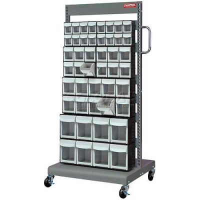 Shuter Flip Out Bin Mobile chariot avec 46 Flip Out bacs