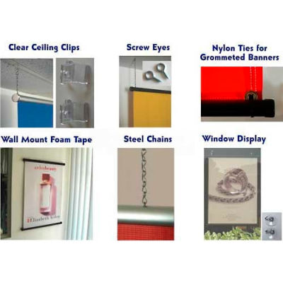 Signzup™ Indoor Mounting Kit, Up to 8'