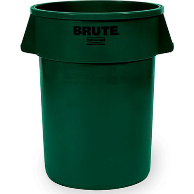 Rubbermaid Brute Round Container - 32 Gallon Capacity, Green