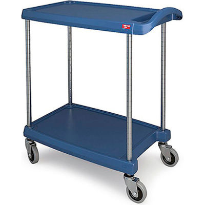 Metro® Utility Cart w/2 Shelves, 300 lb. Capacity, 31-1/2L x 18-5/16W x  35-1/2H, Blue