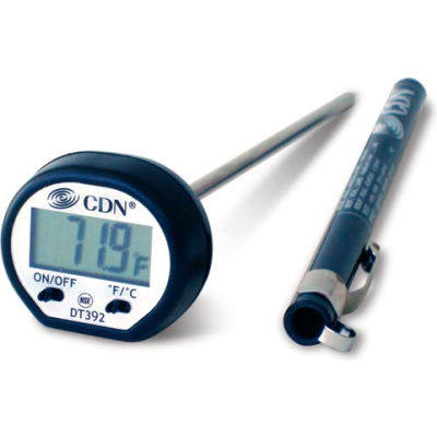 Thermomètre numérique CDN avec fonctionnement à un bouton, bouton 1,5V Iec