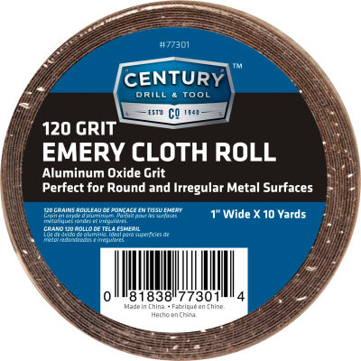 Siècle perceuse 77301 Emery Cloth Shop Roll 10 verges 1" large 120 Grit