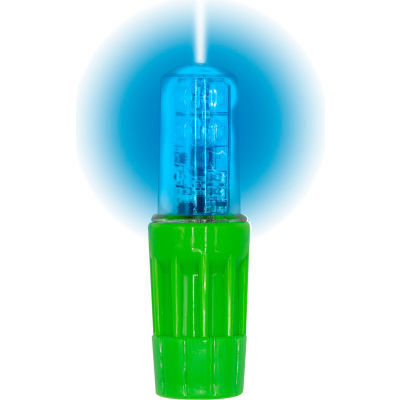 Checkers® Rocket II Super Bright LED Light pour 1156 fouets d’avertissement de style socket, base bleue / verte