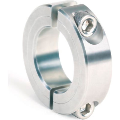 Two-Piece Clamping Collar, 1", Zinc Plated Steel