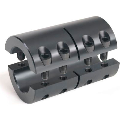 Metric Two-Piece Industry Standard Clamping Couplings, 20mm, Black Oxide Steel