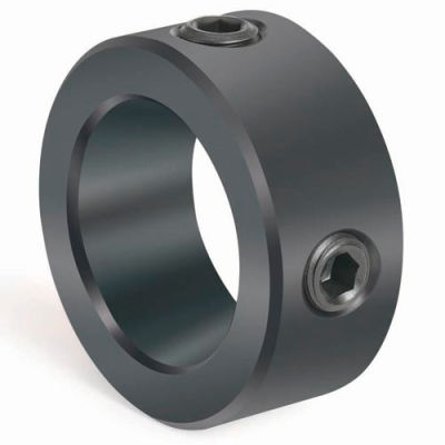 Two-Hole Set Screw Collar C-2H-Series, 1-1/2", Black Oxide Steel