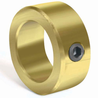 Corrosion Resistant Set Screw Collar CR, 1/8", Yellow Zinc Dichromate