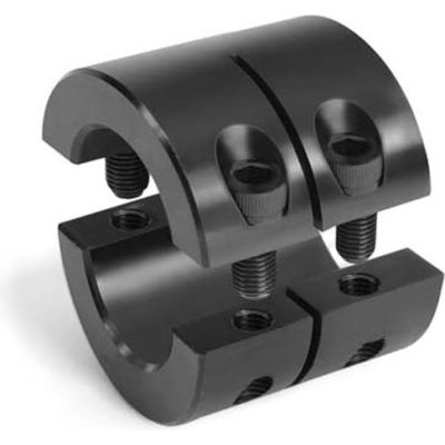 Two-Piece Clamping Collar Double Wide, 5/8", Aluminum
