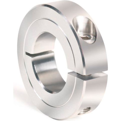 One-Piece Clamping Collar Recessed Screw, 7/16", Stainless Steel