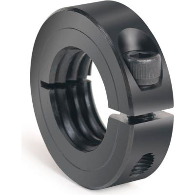One-Piece Threaded Clamping Collar, Black Oxide Steel, ISTC-125-07
