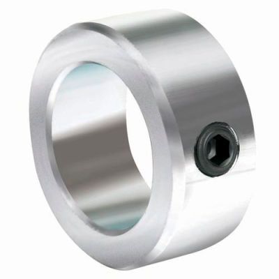 Lightweight Set Screw Collar L, 1/4", Zinc Plated Steel