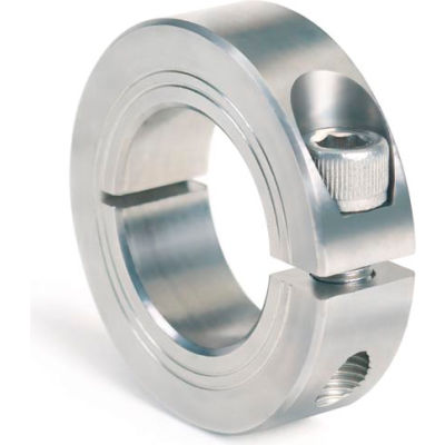 Metric One-Piece Clamping Collar, 21mm, Stainless Steel
